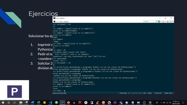 Curso Python 3 | 12-Ejercicios Python 3 смотреть онлайн