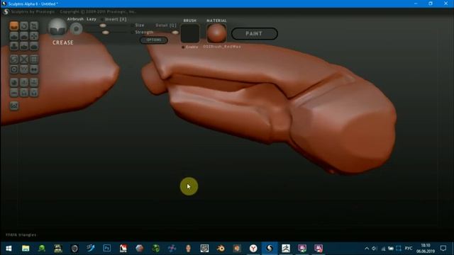 Zbrush 2019 как сделать заготовку руки РОБОТА смотреть онлайн
