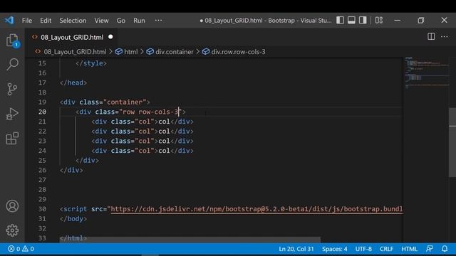 Bootstrap GRID-LAYOUT - Bootstrap 5 Tutorial - Row, Col, Responsive, Order, Offset, Gutters смотреть онлайн