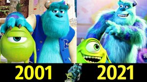 Джеймс Пи Салливан - Эволюция (2001 - 2021) ! Все Появления Салли из Корпорации Монстров !