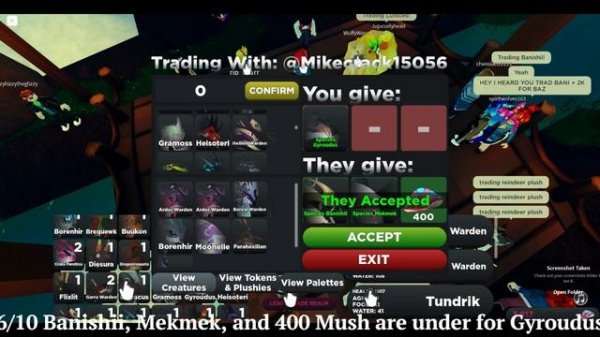 Rating Trades for Gyroudus and Auraron! | Creatures of Sonaria | Roblox