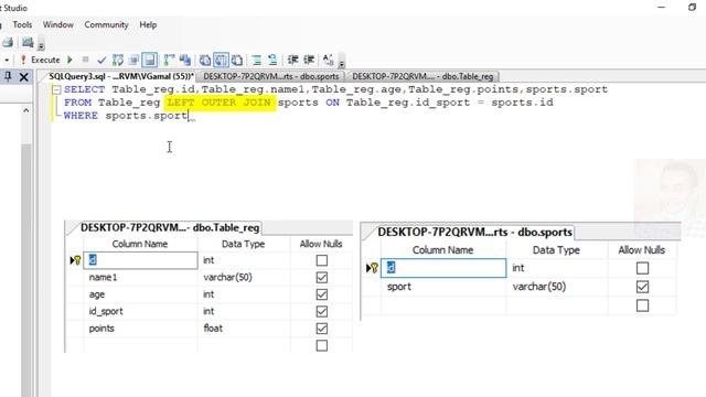 How to query to find specific multiple and null values between two tables in an SQL server смотреть онлайн