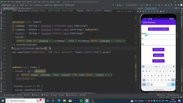 Updating, and Deleting Data in Database (SQLite) - Android Tutorial смотреть онлайн