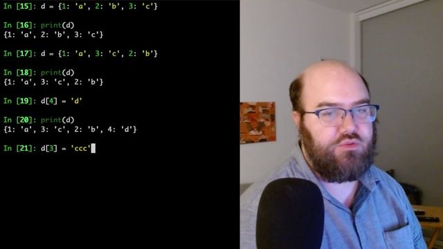 Playing with ordering in a Python dictionary смотреть онлайн