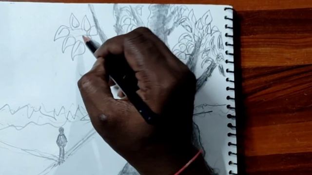 How to Draw Landscape II Pencil Drawing II @PADMASALIARTS смотреть онлайн
