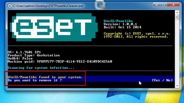 How To Remove The Poweliks Virus Using ESET Poweliks Removal Tool