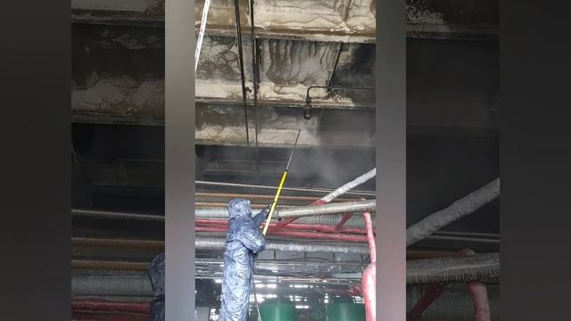 Очистка потолка и стен от побелки после пожара смотреть онлайн