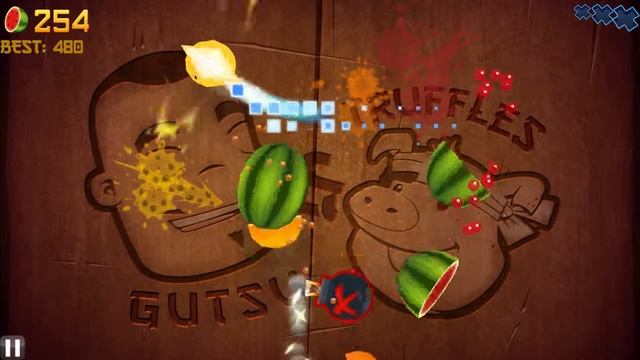 Fruit Ninja - Classic mode again - Xbox on Windows 8.1 PC смотреть онлайн