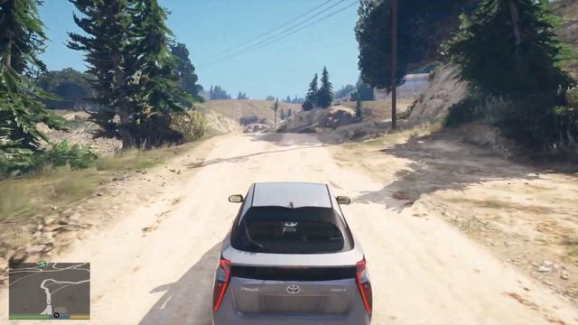 Toyota Prius 2017 Mod On GTA V Test Driving
