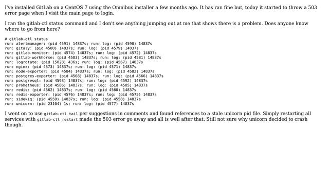 DevOps & SysAdmins: Gitlab CE Omnibus Started to Get 503 Error смотреть онлайн