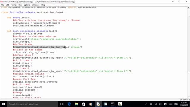 Selenium Python Webdriver Tutorial - JqueryUI Selectable смотреть онлайн
