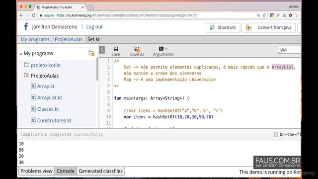Curso kotlin - Collections Set Map 22 смотреть онлайн