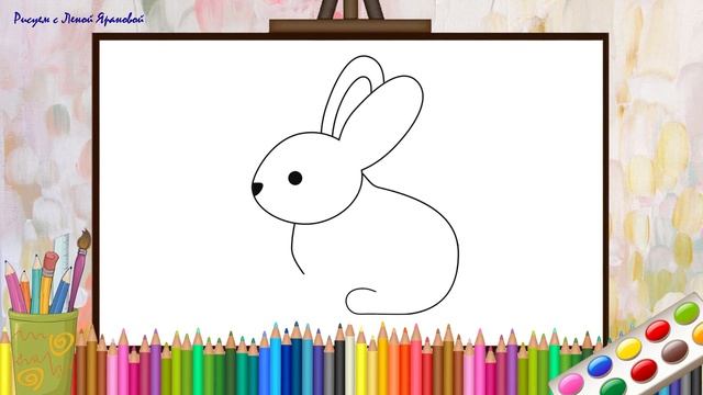 Как нарисовать ЗАЙЧИКА. Оживающие рисунки для малышей смотреть онлайн