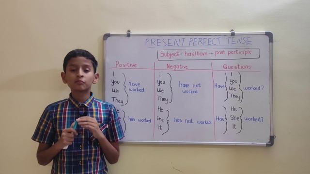 English Tenses | Present Perfect Tense | For children смотреть онлайн