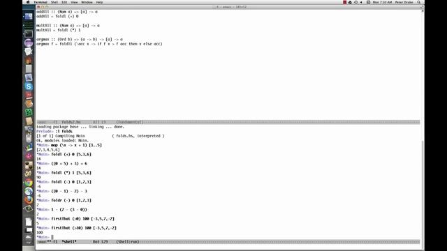Haskell 6b: Lambdas and folds смотреть онлайн