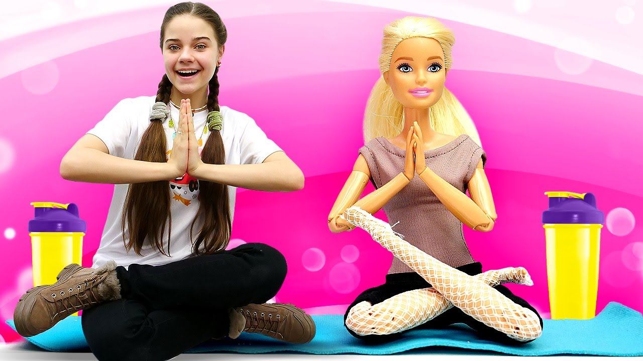 Йога с БАРБИ и КЕНОМ в салоне красоты || Игры одевалки. Видео для девочек смотреть онлайн