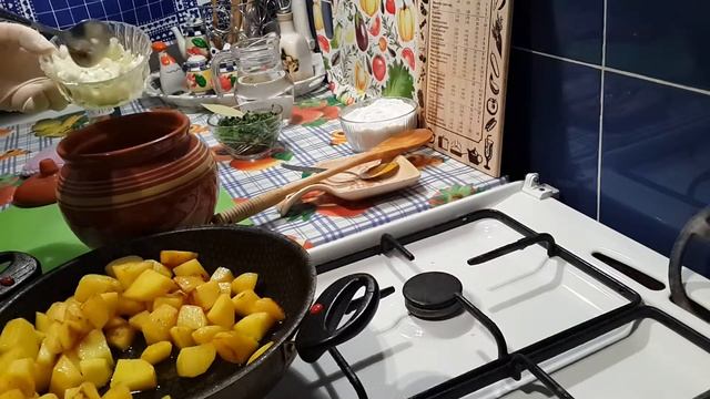 Картошка тушеная в горшочке/постный рецепт смотреть онлайн