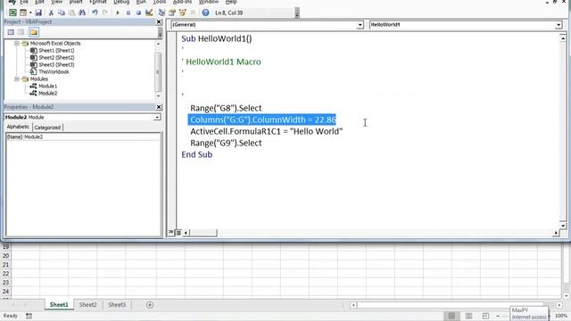 Excel VBA Hello World | CH002 смотреть онлайн