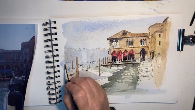 Fishmarket tales - Venice Grand Canal sketch смотреть онлайн