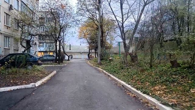 Дорога через м-н Тополь г.Брянка 08.11.2023г. смотреть онлайн