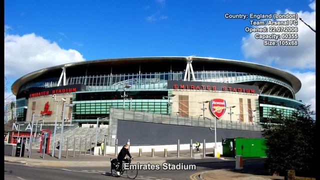 #62. Футбольный стадион Emirates Stadium (Англия) смотреть онлайн