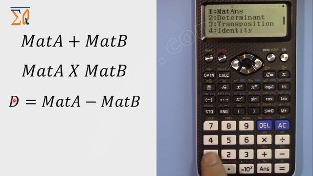 Casio Classwiz FX-991EX FX-87DEX FX-570EX Matrix Determinant and Matrix Inverse calculation смотреть онлайн