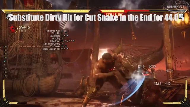 MORTAL KOMBAT 11 Kano 44.6% Corner Combo (MK11 Kano Combo) смотреть онлайн