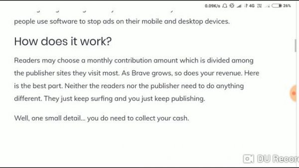 Enable Brave browser android Rewards