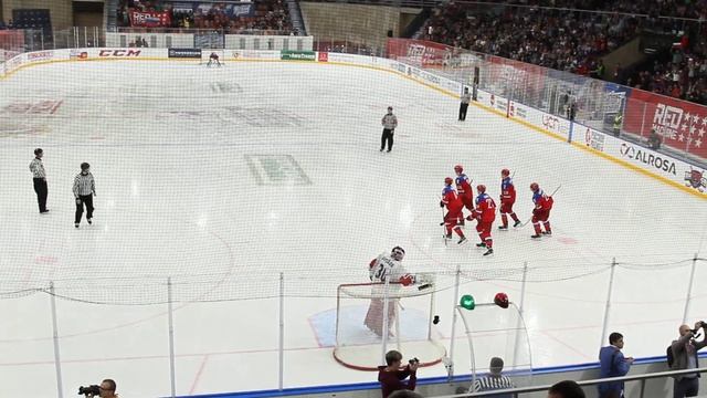 матч Россия-Чехия Кубок 4 наций по хоккею до 20 лет в Перми 23.08.2019г. 4 гол который не засчитали смотреть онлайн