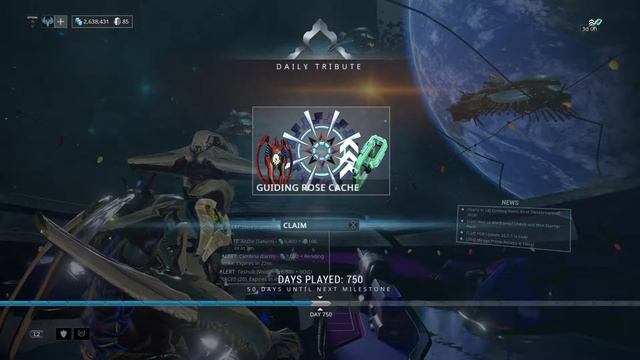 Warframe-PS4- Day 750 login rewards. смотреть онлайн