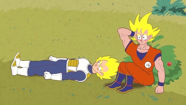 Mongo e Drongo em: Goku e Vegeta contra Mônica - parte 2 - desenho animado infantil смотреть онлайн