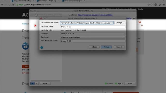 How to install Drupal distributions or default Drupal from within Dev Desktop смотреть онлайн