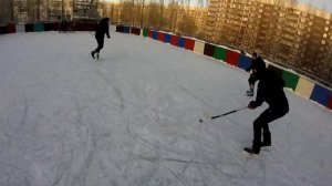 ИГРАЕМ ВО ДВОРЕ В ХОККЕЙ №"2  !!! (ОТ ПЕРВОГО ЛИЦА)