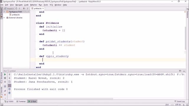 Spolupráce tříd - Základy objektově orientovaného programování смотреть онлайн