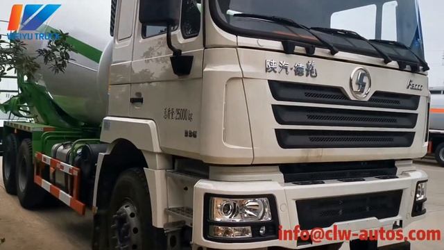Shacman 6X4 F3000 9 cubic meters 10cbm 12m3 Cement Concrete Mixer Truck смотреть онлайн