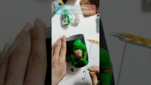 Как слепить черепашку ниндзя   на кружке... Мастер Класс  полимерная глина.