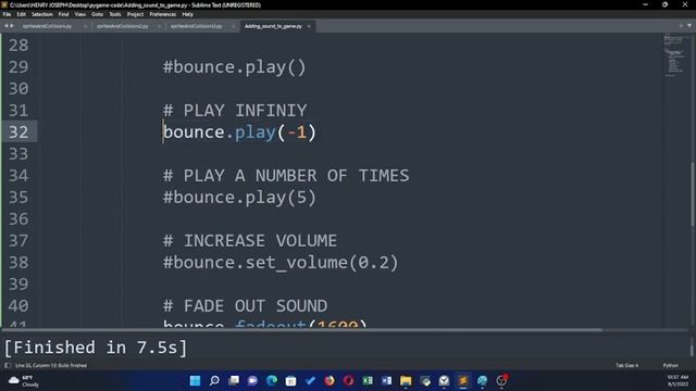 Coding games in python with Pygame #12 Adding Sound смотреть онлайн