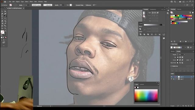 TEACHING POOH HOW TO MAKE A CARTOON IN ( ADOBE ILLUSTRATOR ) смотреть онлайн