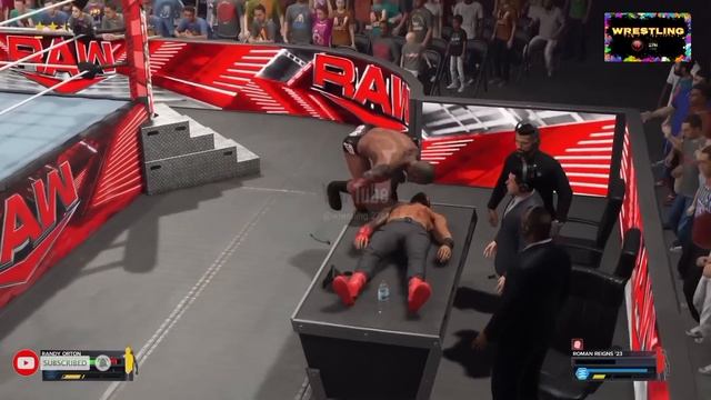 WWE RAW 2K23 : Roman Reigns Vs Randy Orton game Play - WWE 2K23 PS5 GAME PLAY смотреть онлайн