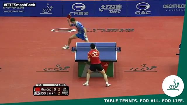 Атака против защиты l Ma Long vs Joo Se Hyuk l Ма Лон vs Ю Си Хьюк смотреть онлайн