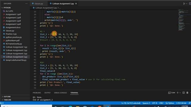 Replace elements, add & multiply 2 list in #Python смотреть онлайн