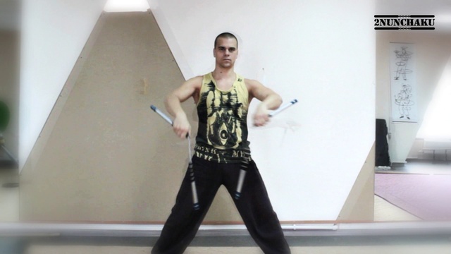 Трёхбитные стопы. Видео обучение нунчаку. Нунчаки. NUNCHAKU tutorial смотреть онлайн