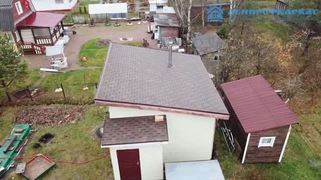 Каркасный дом 46кв.м. в п. Лейпясуо Ленинградской области смотреть онлайн