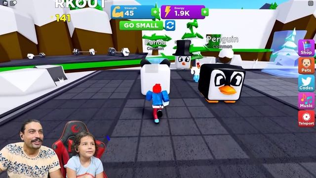 Bütün Eşyaları Çek ve Gücünü Göster!! | Roblox Super Strong Simulator смотреть онлайн