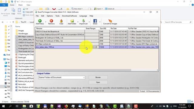 How to batch convert excel to jpg with Excel to Images Converter 4dots смотреть онлайн