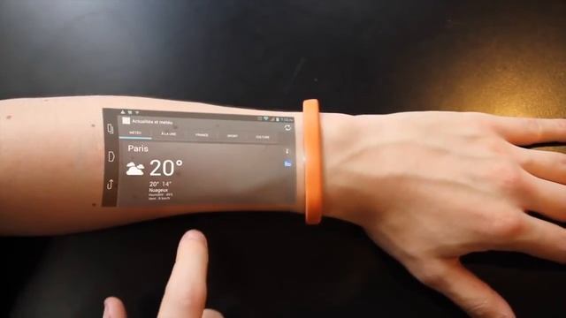 Пико-проекционный Браслет Cicret