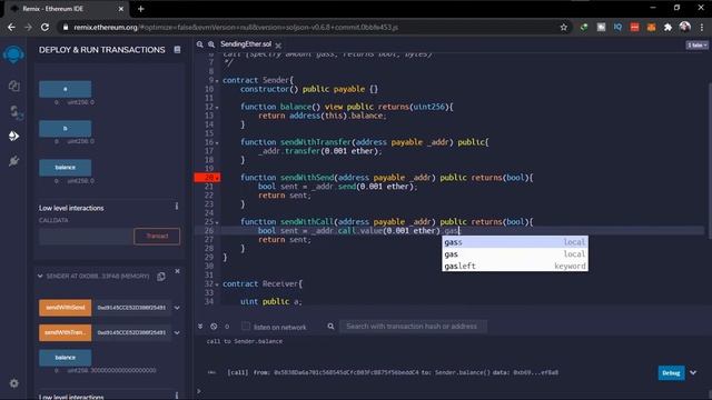 transfer vs send vs call & RE ENTRANCY GUARD - Learning Solidity #20 смотреть онлайн