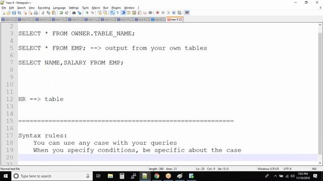 SQL SELECT statement syntax rules | Oracle SQL fundamentals смотреть онлайн