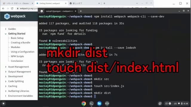 Install Webpack on Chromebook Linux смотреть онлайн