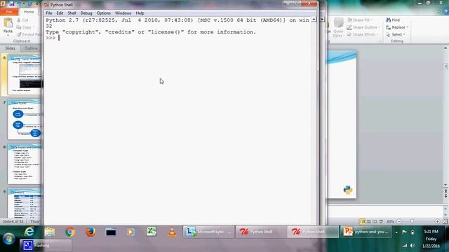 Python Interpreter with hello world program смотреть онлайн